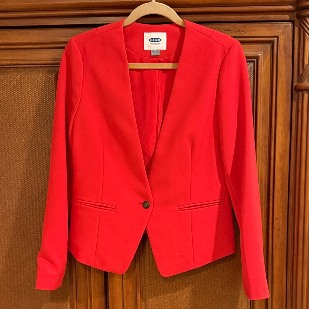 Old Navy Vibrant Red Women's Blazer